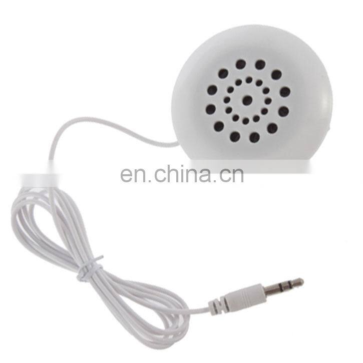 Mini White 3.5mm Pillow Speaker Portable Speaker For MP3 MP4 Player iPod