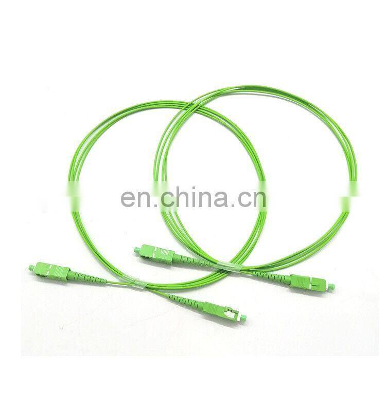 Green Patch Cord SC APC 1.6mm 3.5meter Singlemode Simplex Fiber Optical Cable Jumper Patch Cord