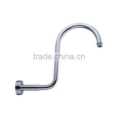 ROUND GOOSENECK CHROME SHOWER ARM, SOLID BRASS CONSTRUCTED