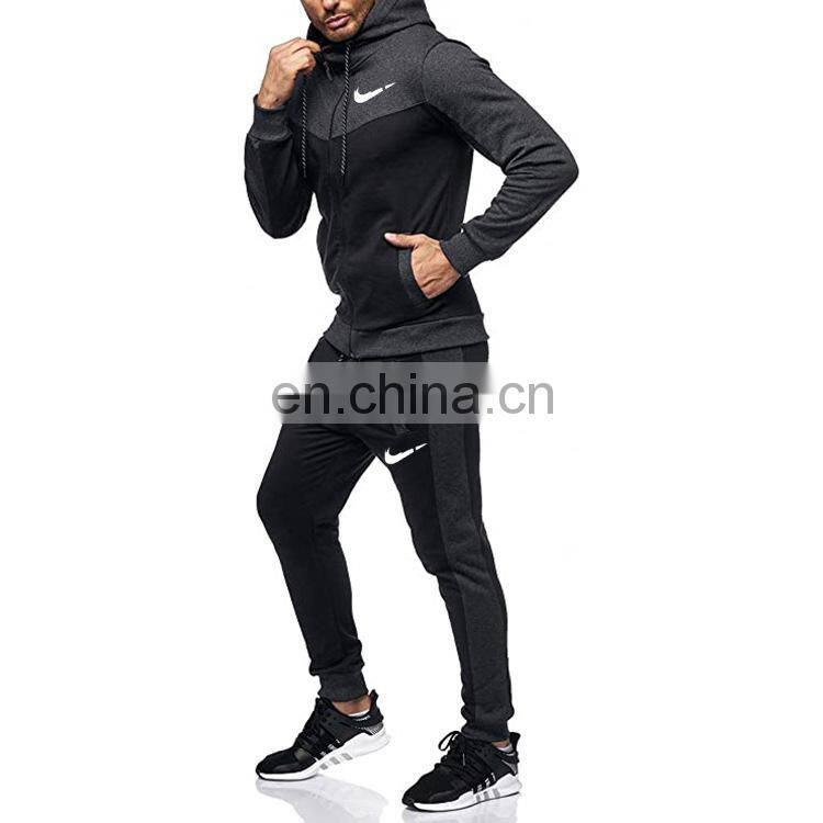 2021 foreign trade autumn and winter outdoor sports suit large size men's casual loose two-piece men's jogging suit