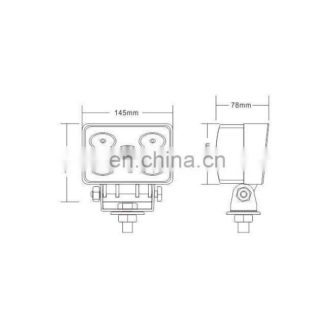 50w car led work light IP68 flood beam led driving light
