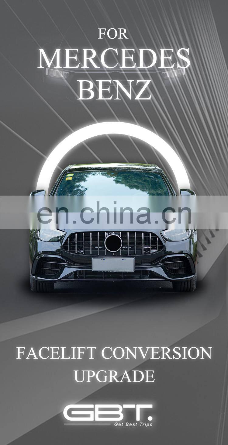 GBT drop shipping car tuning parts for mercedes benz e class upgrade facelift for mercedes benz e class w213 body kit
