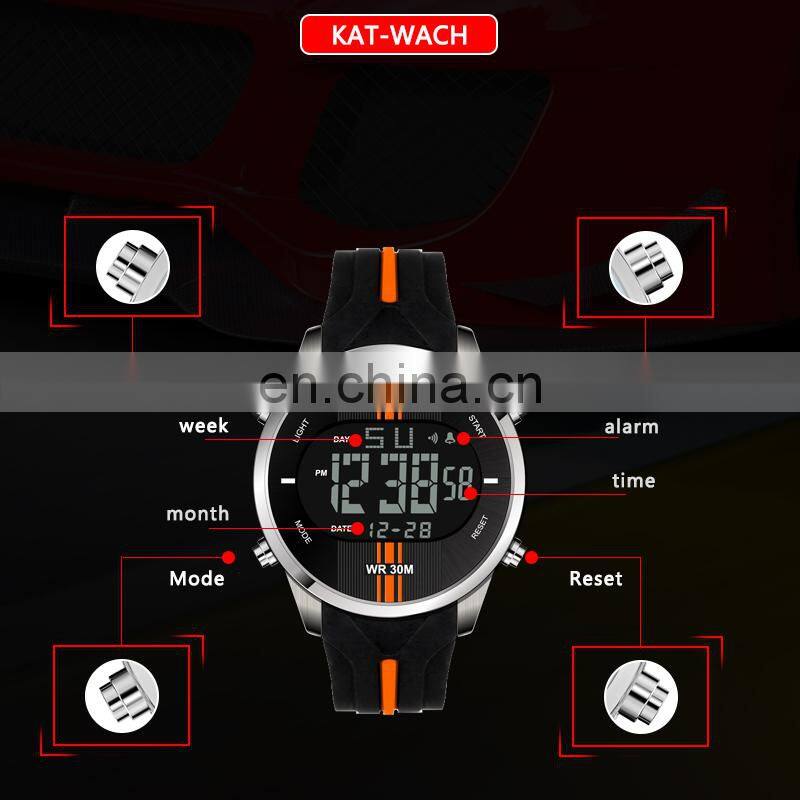 2019 KAT-WACH 716 Men's Fashion&Casual Watch Digital Movement Multi-Function Sport Watches