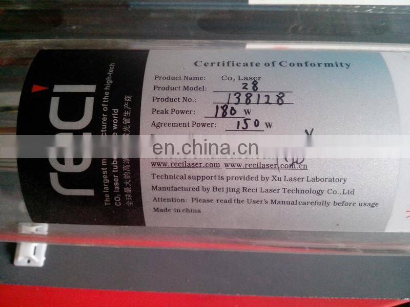 Factory w6 150w reci co2 laser tube
