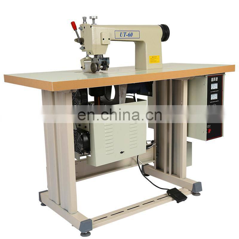 UT60 Disposable Non Woven Pillow Cover Ultrasonic Sewing Machine, table cloth ultrasound lacing equipment