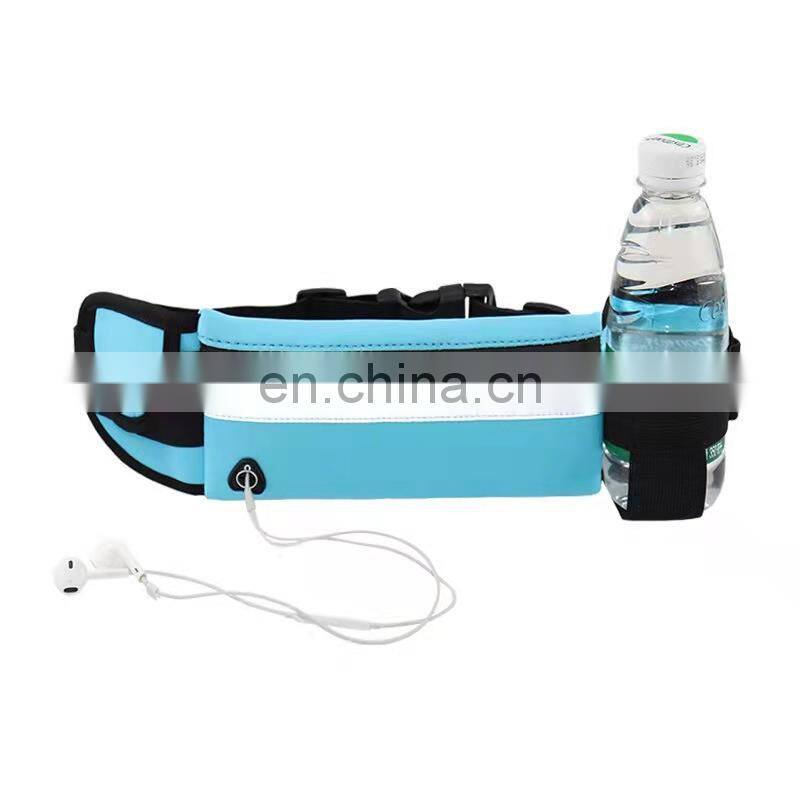 Cheap bulk wholesale free logo Custom Running Fanny Pack Waist Bag With Water Pocket