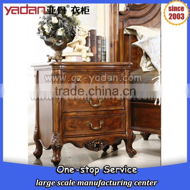 Ancestral 3 drawers bedside cupboard home bedroom table night handmade carving