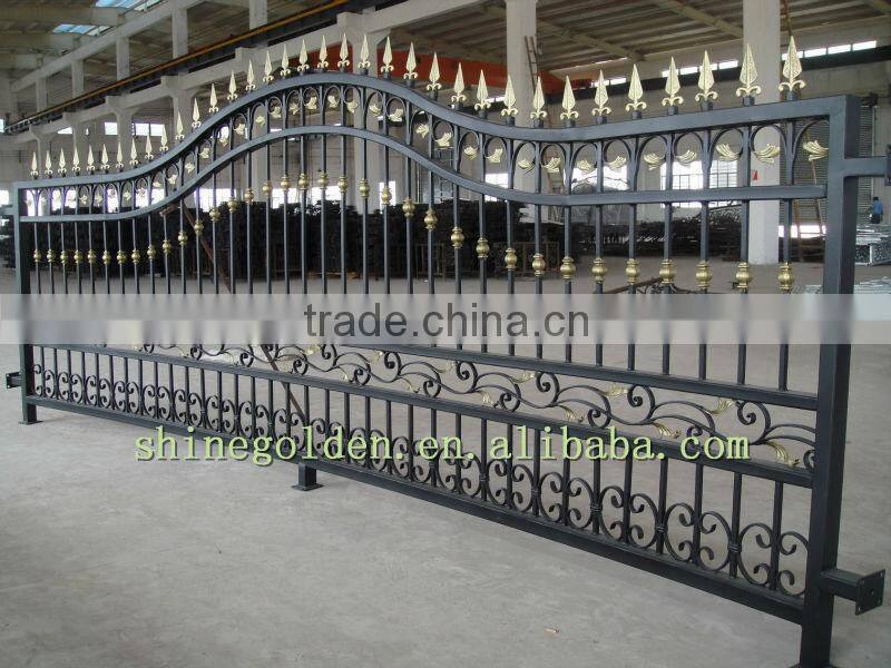 High Class Hot- dip Galvanized Wrought Iron Fence Design