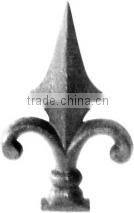 WH-4012 Meteor star shape spear top spiral decorative picket for fence and gate