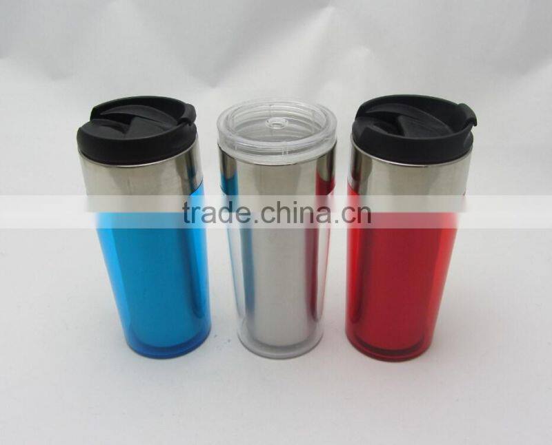 Stainless steel travel mug/ travel mug with replacement lid /coffee travel mug