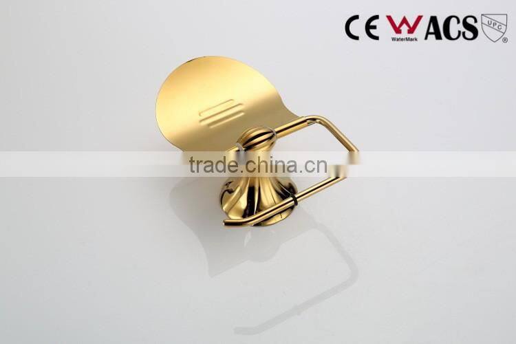 Brass bathroom accessory toilet paper holder