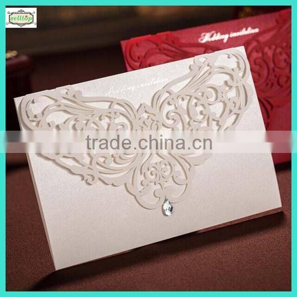 High quality 300g 2014 wedding invitation cards