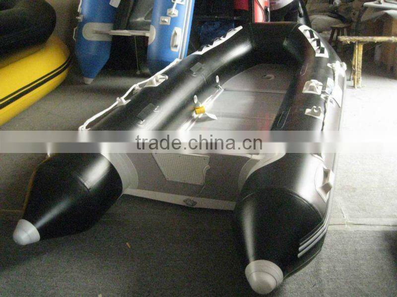 Hypalon/PVC CE 2012 Hot selling Aluminum floor assist boat 380 Inflatable Boat