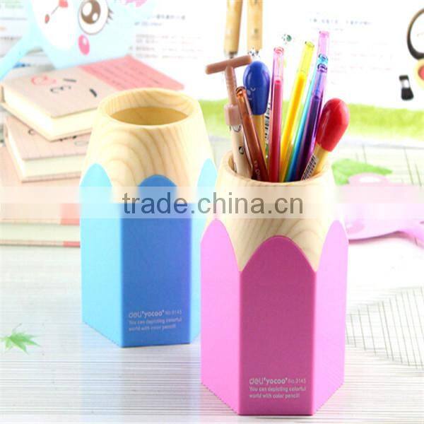 2015 New Product/Office School Clear Plastic Pencil Holder/pencil cup/