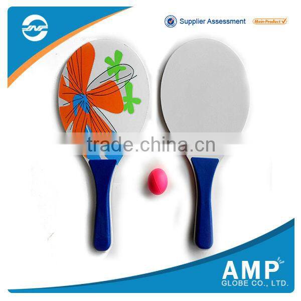 2016 Fancy design beach wooden ball racket