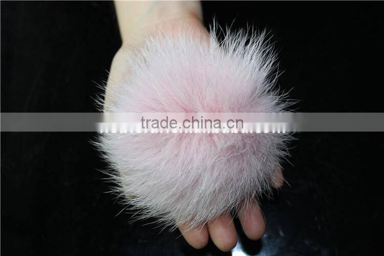 Stylish Real Fox Pom Pom Fur Balls Fashion Fur Pom Keychain Garment Accessory