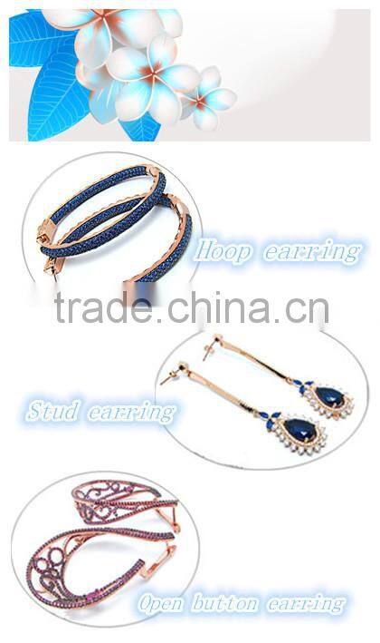 fashion jewelry in brass custom loop earrings for women fashion open designs loop earrings