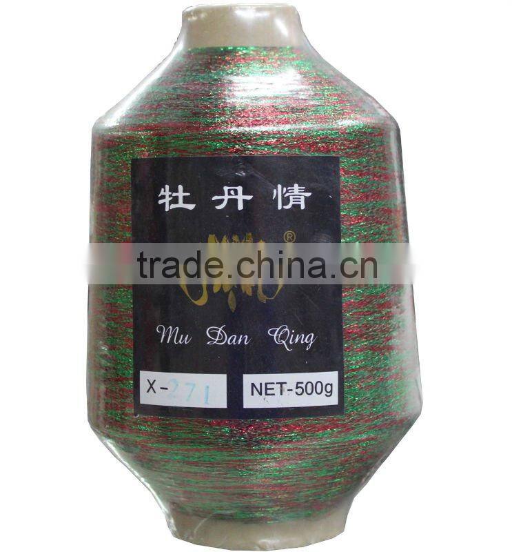 Rainbow MX-Type Metallic Yarn, metalic yarn st yarn, mh yarn mx-type yarn1.2mic/2.3mic,2*30D,1/69"