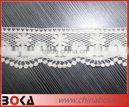 Black lace trim with chains for clothes