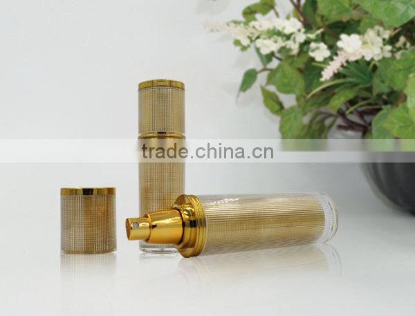 2015 New Design Empty Luxury Plastic Lotion Bottle with Pump Sprayer