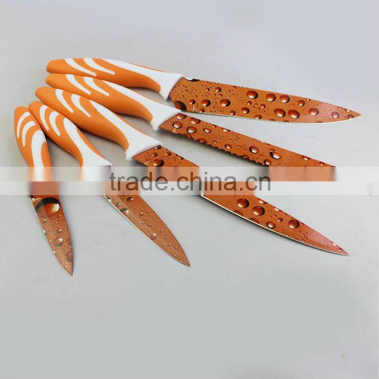 Pretty printing kitchen knives sets utility knife paring kinfe