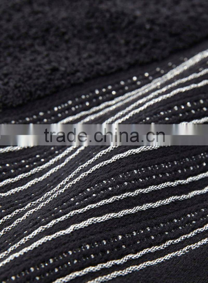 Fancy border towel 100% Cotton terry bath towel