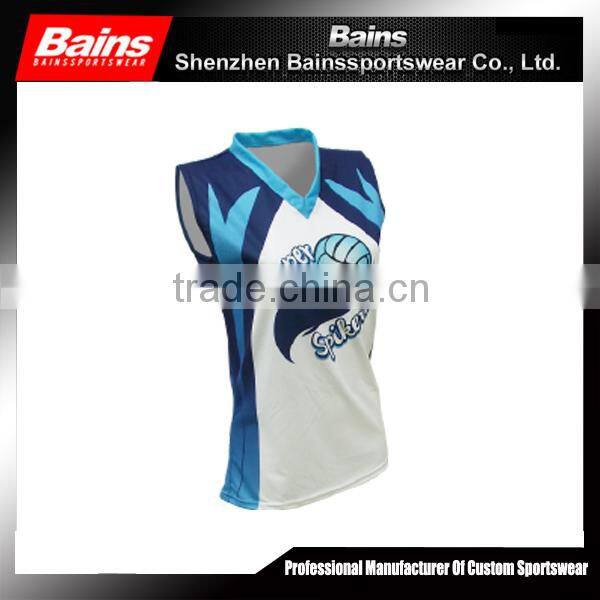 Custom design mens volleyball jersey colors blue made in China