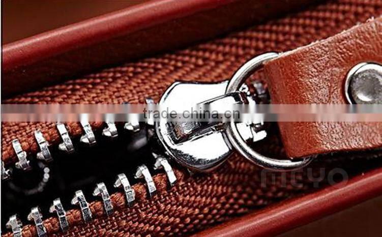 Wholesale money pocket leather key pouch for lady shopping