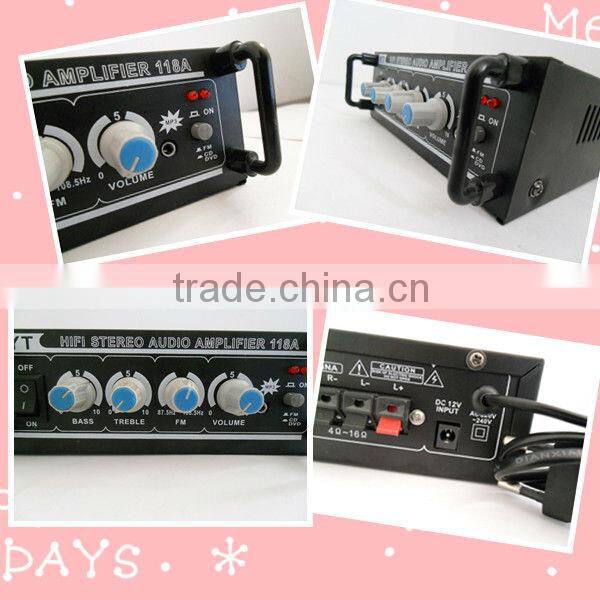 hi-fi stereo amplifier YT-118A with ICD/VCD/DVD input