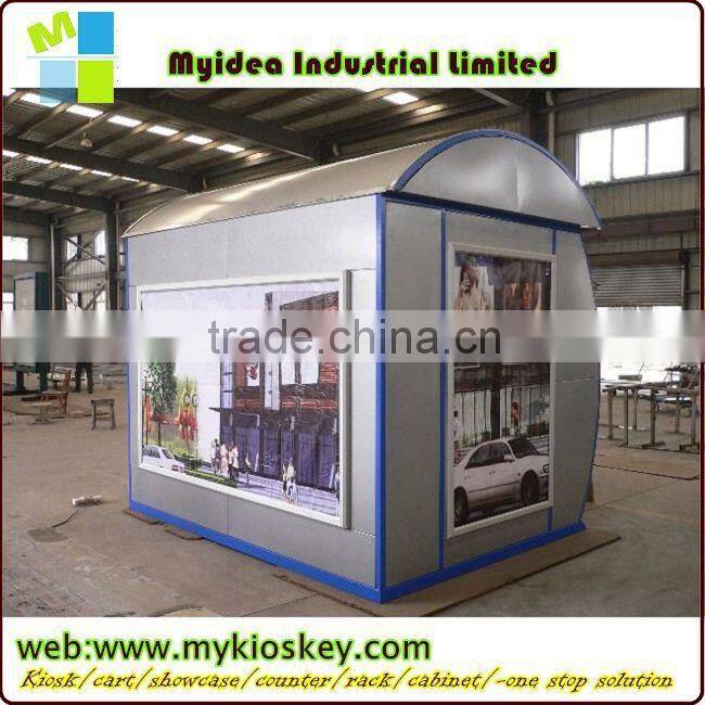 New designed style for durable outdoor food kiosk,mobile coffee carts kiosk,bubble tea kiosk