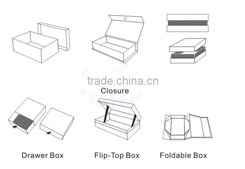 Custom Fancy Gift Box With Ribbon Closure