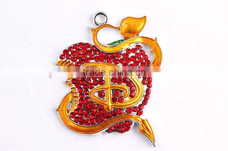 Factory Direct AAA Quality Fashion Easter Alloy hat rhinestone charming crystal pendants for kids jewelry making!!