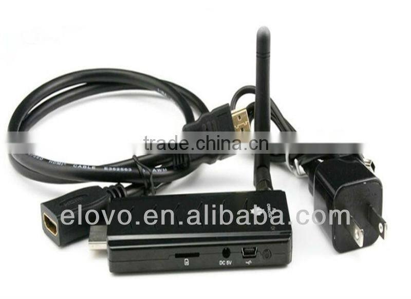 TF Card Slot TV Dongle satellite TV receiver with External Antenna