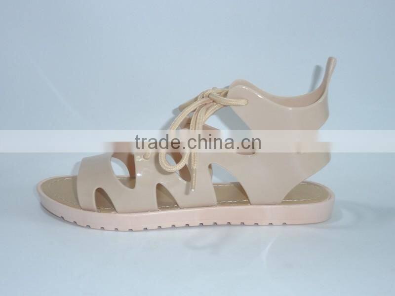 2016 New Design PVC PCU airblowing Lady and child Trendy Sandals