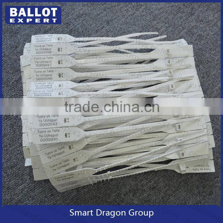 SE-SLP0020 white ballot box seals, box plastic packing seal