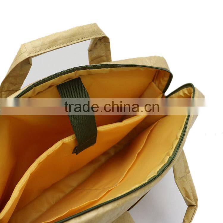 China Factory lower price recycle tyvek laptop color design enviromental tyvek paper handbag cross body bag