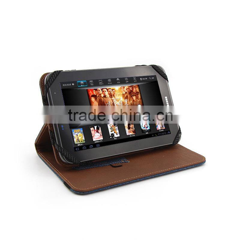 7" universal flip case with stand,Double-face 7" universal flip case,New design & Jeans style universal flip case
