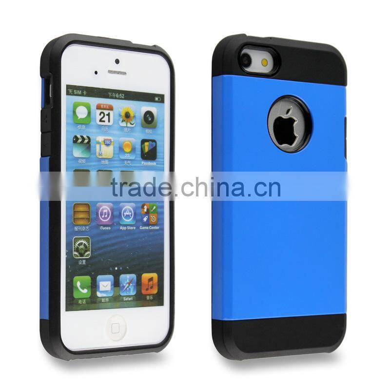 2014 newest 3d phone case for iphone 4/5/5s/5c, Slylish TPU+PC shockproof slim armor phone case for iphone 5 5s