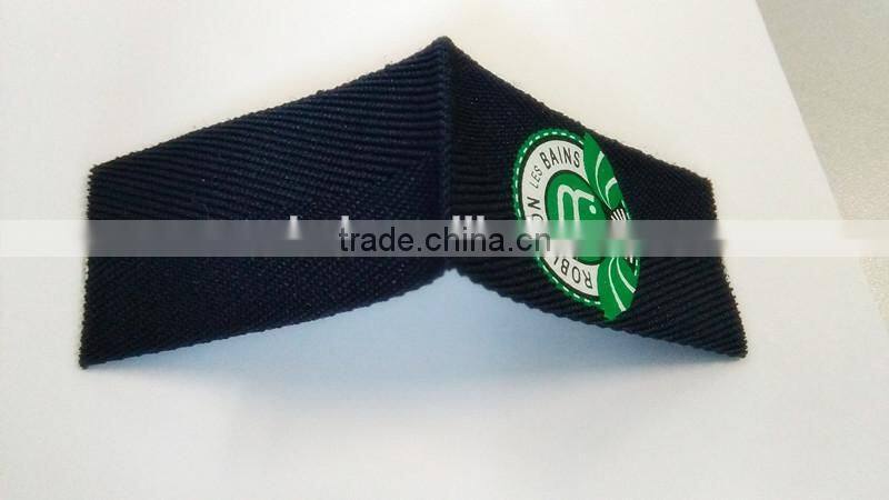 dongguan factory design & custom printing polyester label for clothing & shoes