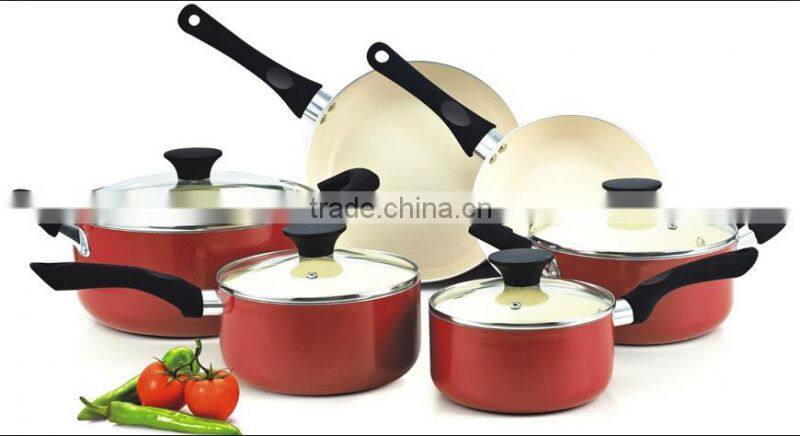 Non-stick & Ceramic Coated Cookware Set Pots and Pans