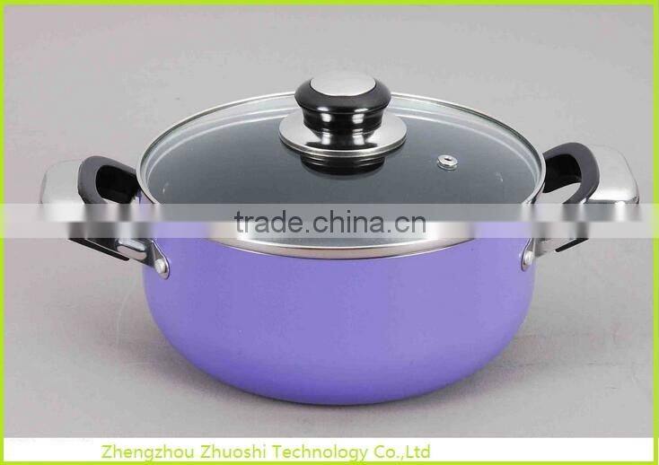 Hot Selling Purple Color Aluminum Non-stick & Ceramic Cookware Sets