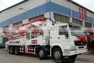 CNHTC brand 10 wheeler SINOTRUK 6X4 drive concrete pump truck for sale