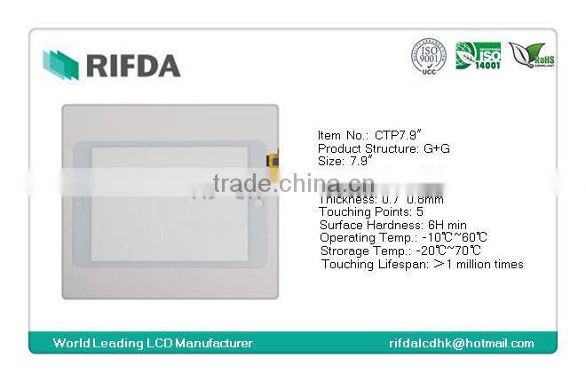 7.9" CTP touch screen panel display for ipad