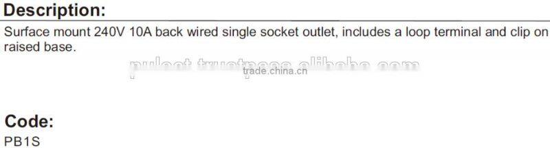 3 Pin Single Surface Socket