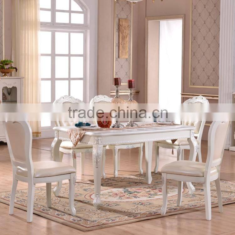 Foshan luxury modern wood 8 seater long narrow dining table and chairs