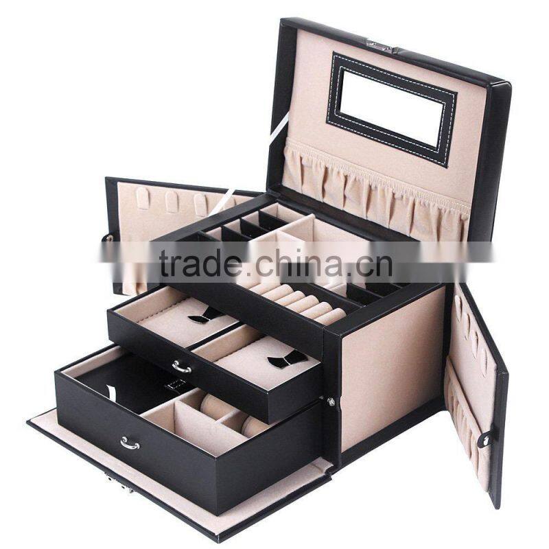 unique cosmetic jewelry box with high quality material