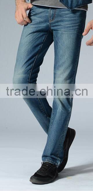 European-styled jeans plus thick Business jeans straight and skinning fitting denim garment factory denim trousers