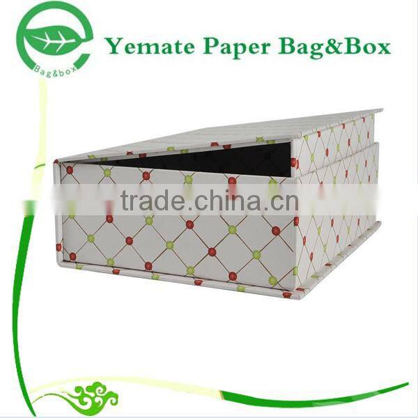 high end 4c printed glossy laminated paper greyboard custom magnetic box packaging