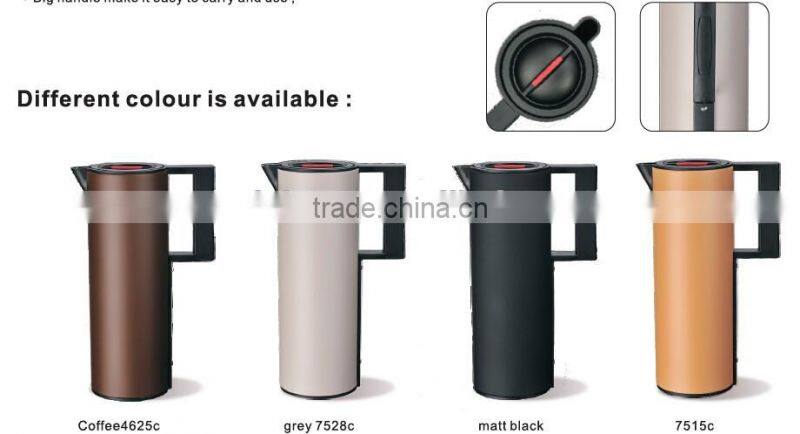 Patented 1000ml plastic thermo insulation vacuum coffee pitcher