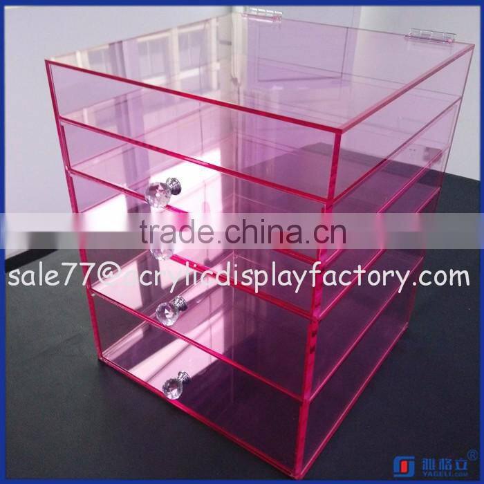 2016 beauty acrylic makeup organizer / clear cosmetic display / mac makeup organizer